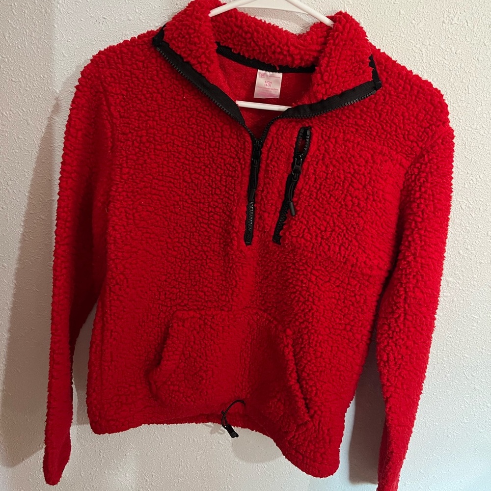 nobo quarter zip sherpa teddy jacket